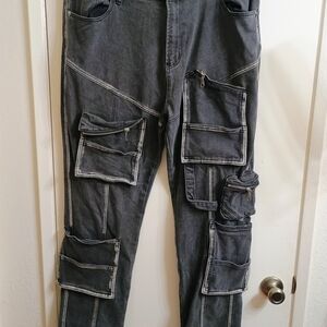 AKIRA Women's Black Straight Leg Jeans